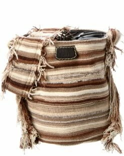 Chloé Jorge Medium Cashmere & Leather Bucket Bag Women Bucket Bags