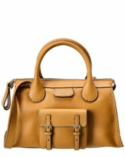 Chloé Edith Day Medium Leather Satchel Women Satchels & Top Handles