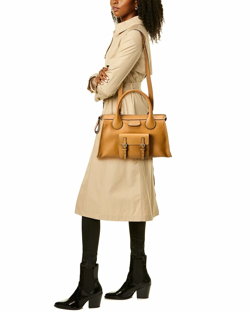Chloé Edith Day Medium Leather Satchel Women Satchels & Top Handles - Image 4