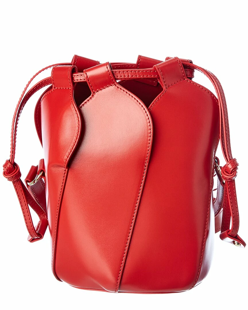 Chloé Tulip Mini Leather Bucket Bag Women Bucket Bags - Image 2