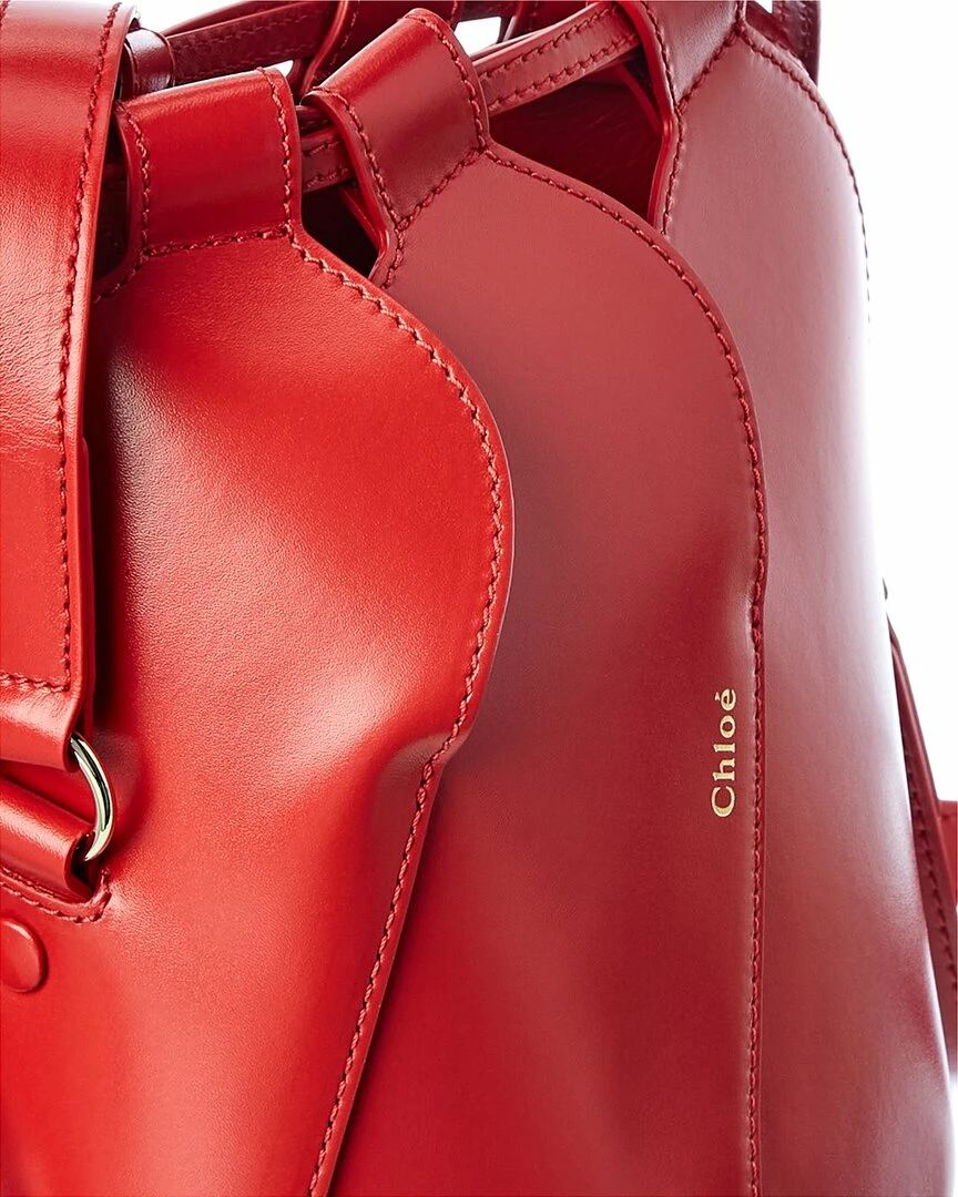 Chloé Tulip Mini Leather Bucket Bag Women Bucket Bags - Image 3
