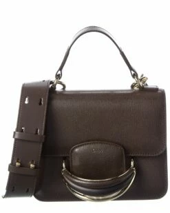 Chloé Kattie Top Handle Leather Crossbody Women Crossbody Bags