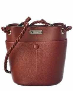 Chloé Key Small Leather Bucket Bag Women Bucket Bags