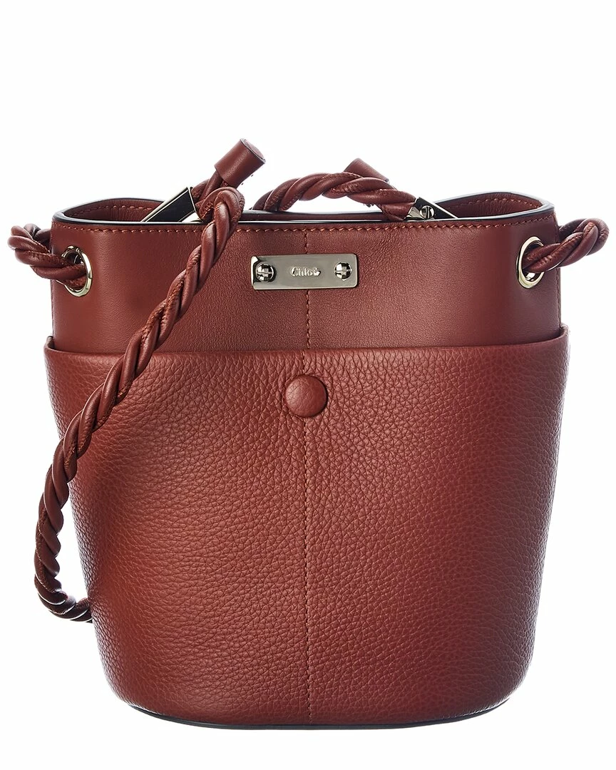 Chloé Key Small Leather Bucket Bag Women Bucket Bags