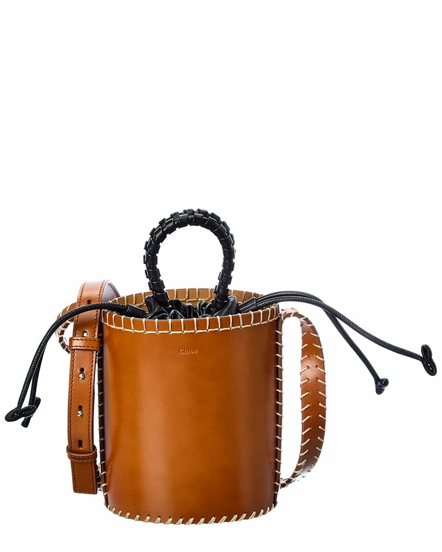 Chloé Louela Mini Leather Bucket Bag Women Bucket Bags