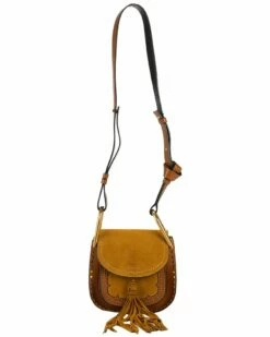 Chloé Chloe Limited Edition Camel Suede Western Crossbody (Authentic Pre-Owned) Women Shoulder Bags