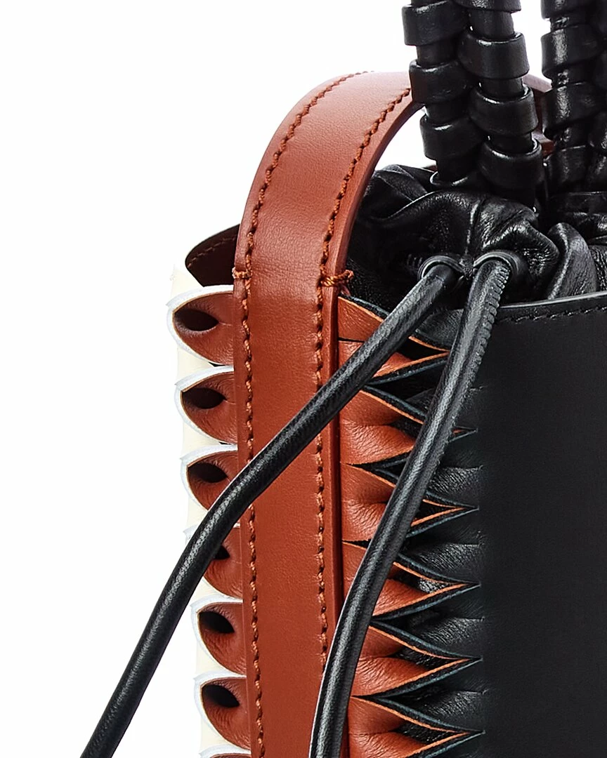 Chloé Louela Mini Leather Bucket Bag Women Bucket Bags - Image 3