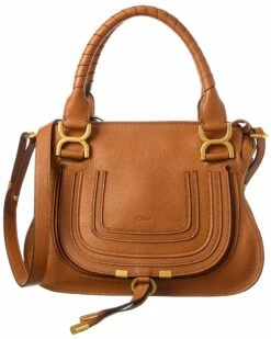 Chloé Marcie Small Leather Satchel Women Satchels & Top Handles