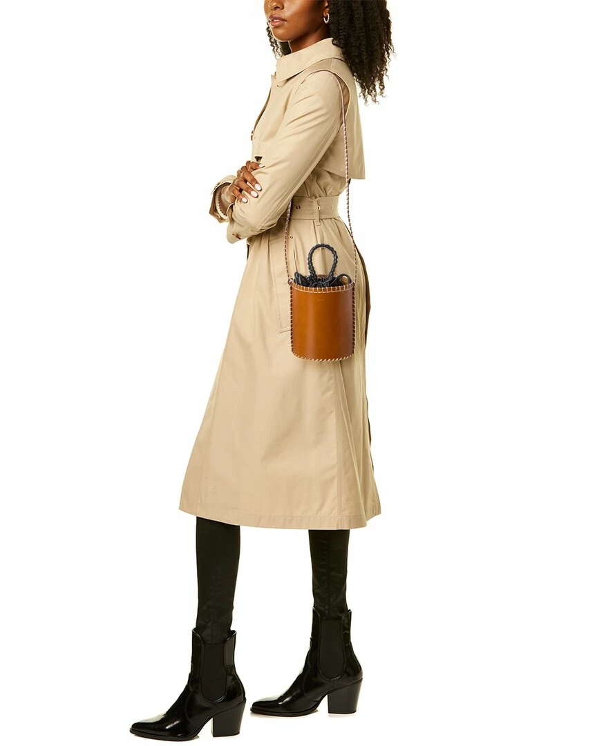 Chloé Louela Mini Leather Bucket Bag Women Bucket Bags - Image 4