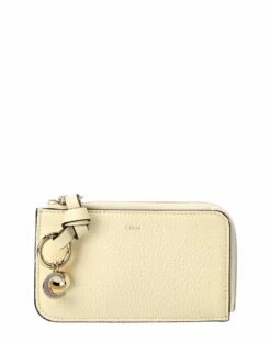 Chloé Alphabet Leather Coin Purse Women Wallets & Card Cases