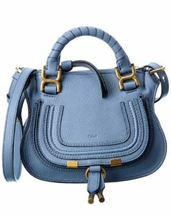 Chloé Marcie Mini Double Carry Leather Shoulder Bag Women Shoulder Bags