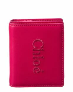 Chloé Sense Leather Compact Wallet Women Wallets & Card Cases