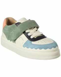 Chloé Lauren Leather & Suede Sneaker Women Fashion Sneakers