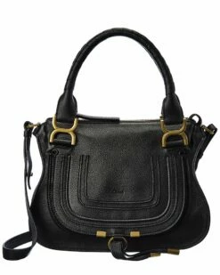 Chloé Marcie Small Leather Satchel Women Satchels & Top Handles