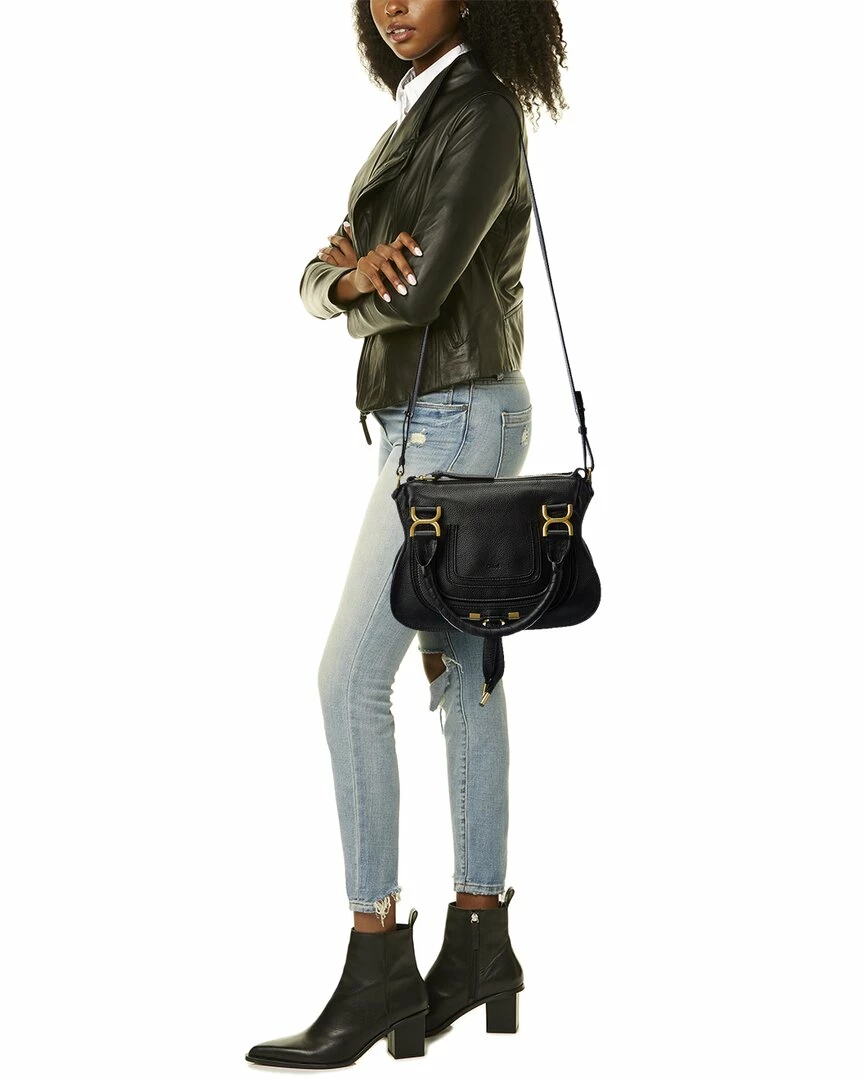 Chloé Marcie Small Leather Satchel Women Satchels & Top Handles - Image 4