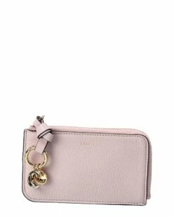 Chloé Alphabet Leather Coin Purse Women Wallets & Card Cases