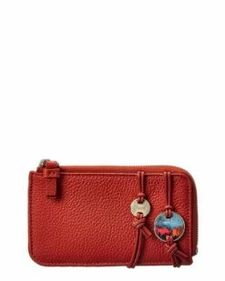 Chloé Malou Zippered Small Leather Coin Purse Women Wallets & Card Cases