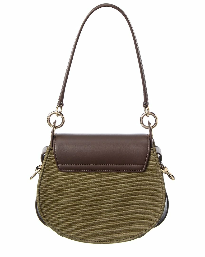 Chloé Tess Small Canvas & Leather Shoulder Bag Women Shoulder Bags - Image 2
