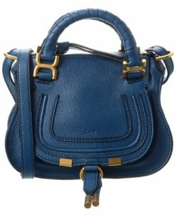 Chloé Marcie Mini Double Carry Leather Shoulder Bag Women Shoulder Bags