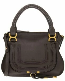 Chloé Marcie Medium Leather Satchel Women Satchels & Top Handles