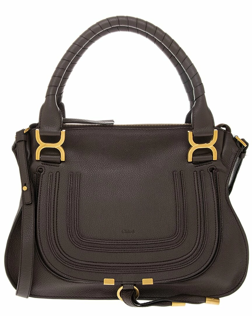 Chloé Marcie Medium Leather Satchel Women Satchels & Top Handles