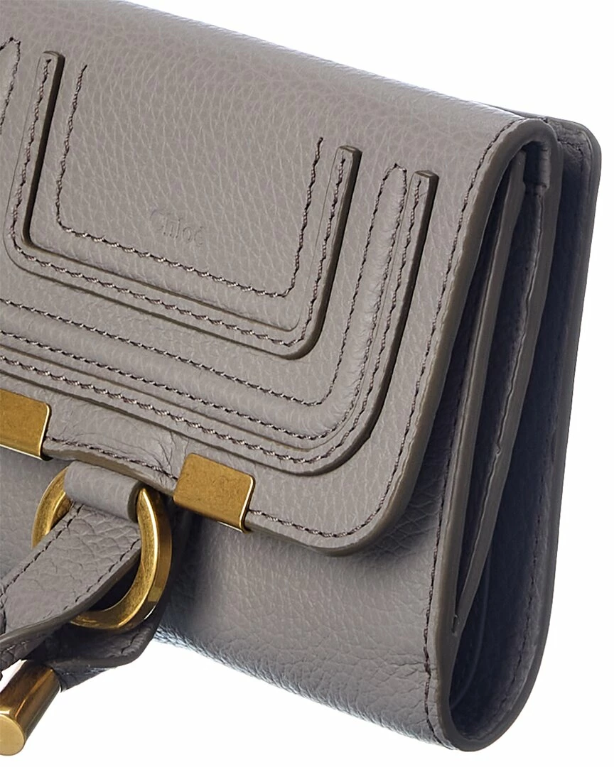 Chloé Marcie Leather French Wallet Women Wallets & Card Cases - Image 3