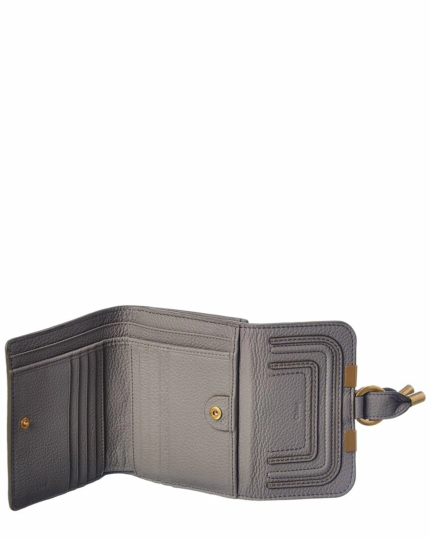 Chloé Marcie Leather French Wallet Women Wallets & Card Cases - Image 4
