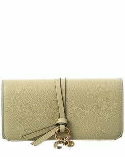 Chloé Alphabet Leather Continental Wallet Women Wallets & Card Cases