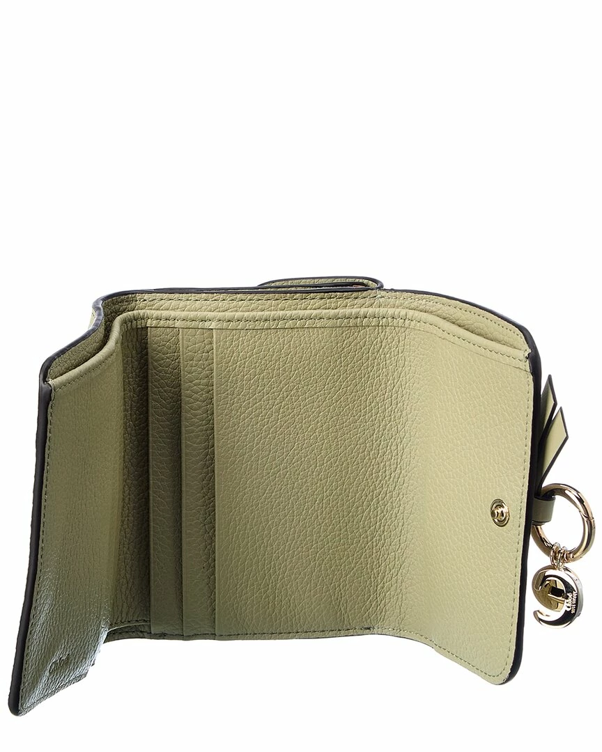 Chloé Alphabet Leather French Wallet Women Wallets & Card Cases - Image 4