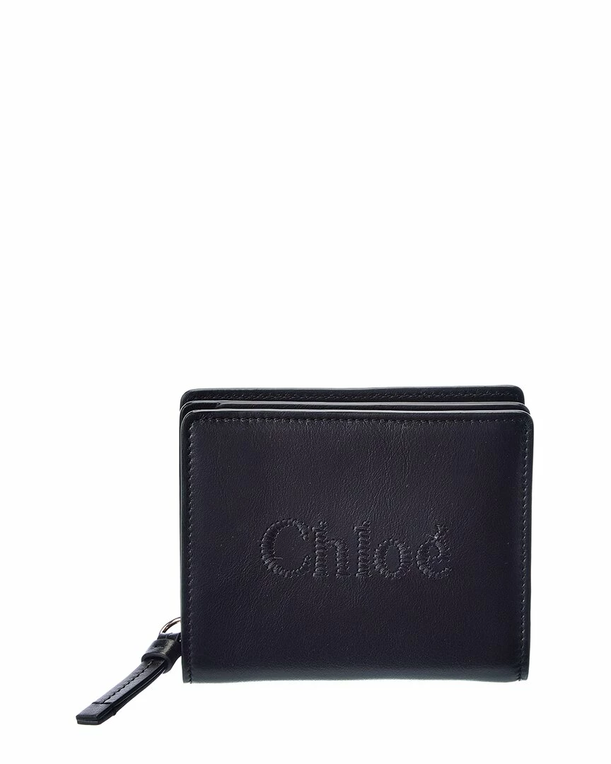 Chloé Sense Leather Compact Wallet Women Wallets & Card Cases