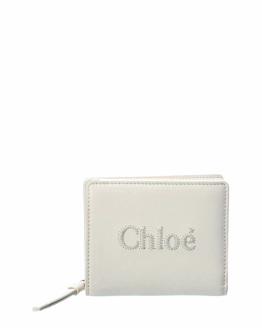 Chloé Sense Leather Compact Wallet Women Wallets & Card Cases