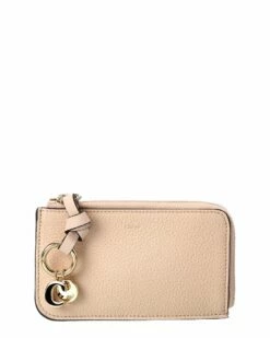 Chloé Alphabet Leather Coin Purse Women Wallets & Card Cases