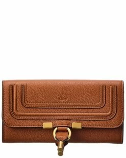 Chloé Marcie Long Leather Wallet Women Wallets & Card Cases