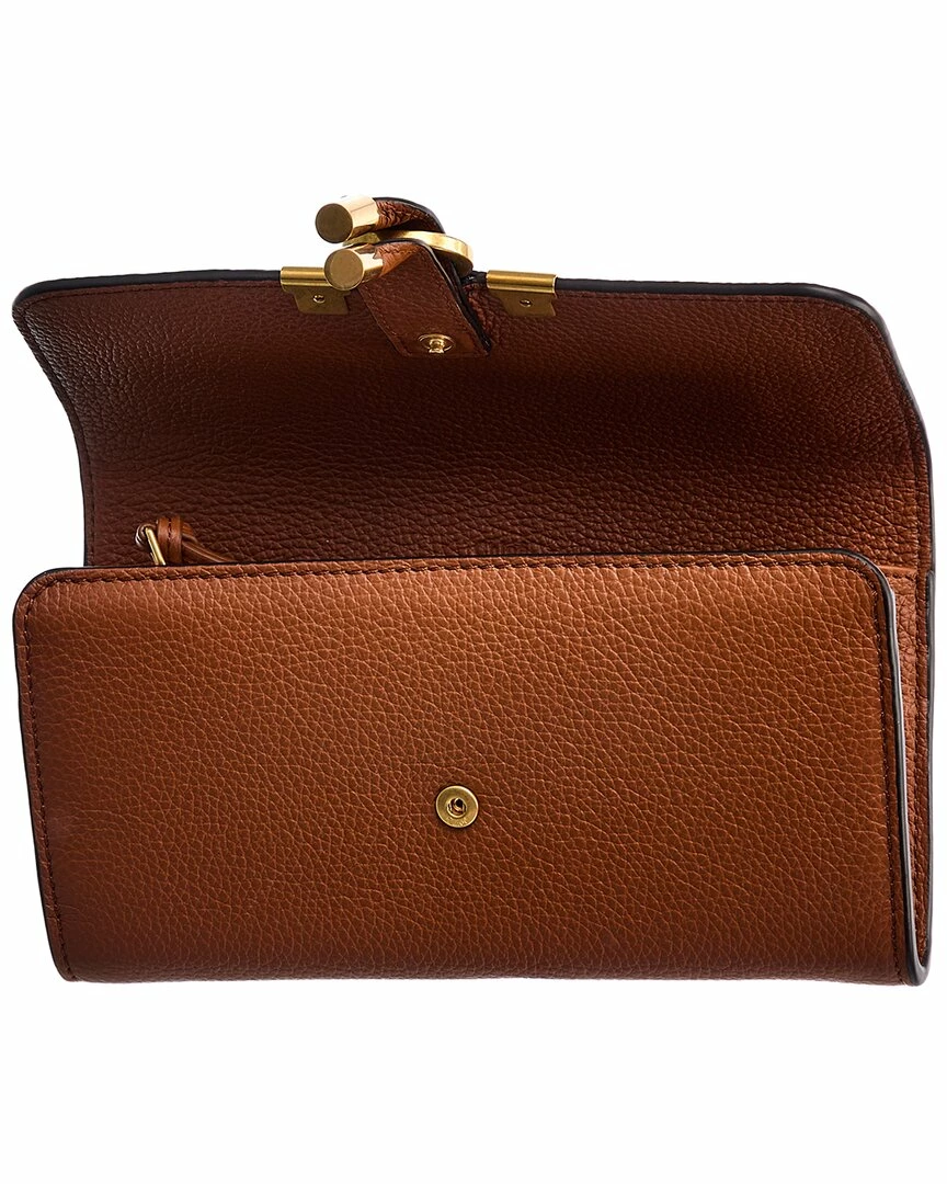 Chloé Marcie Long Leather Wallet Women Wallets & Card Cases - Image 3