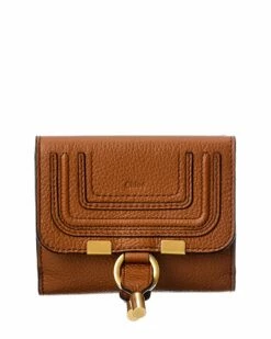 Chloé Marcie Leather French Wallet Women Wallets & Card Cases