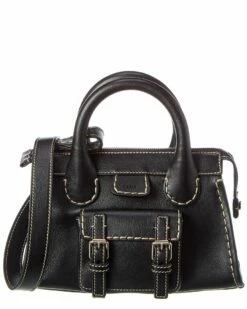 Chloé Edith Mini Leather Satchel Women Satchels & Top Handles