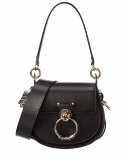 Chloé Tess Small Leather & Suede Shoulder Bag Women Shoulder Bags