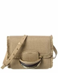 Chloé Kattie Canvas Shoulder Bag Women Shoulder Bags