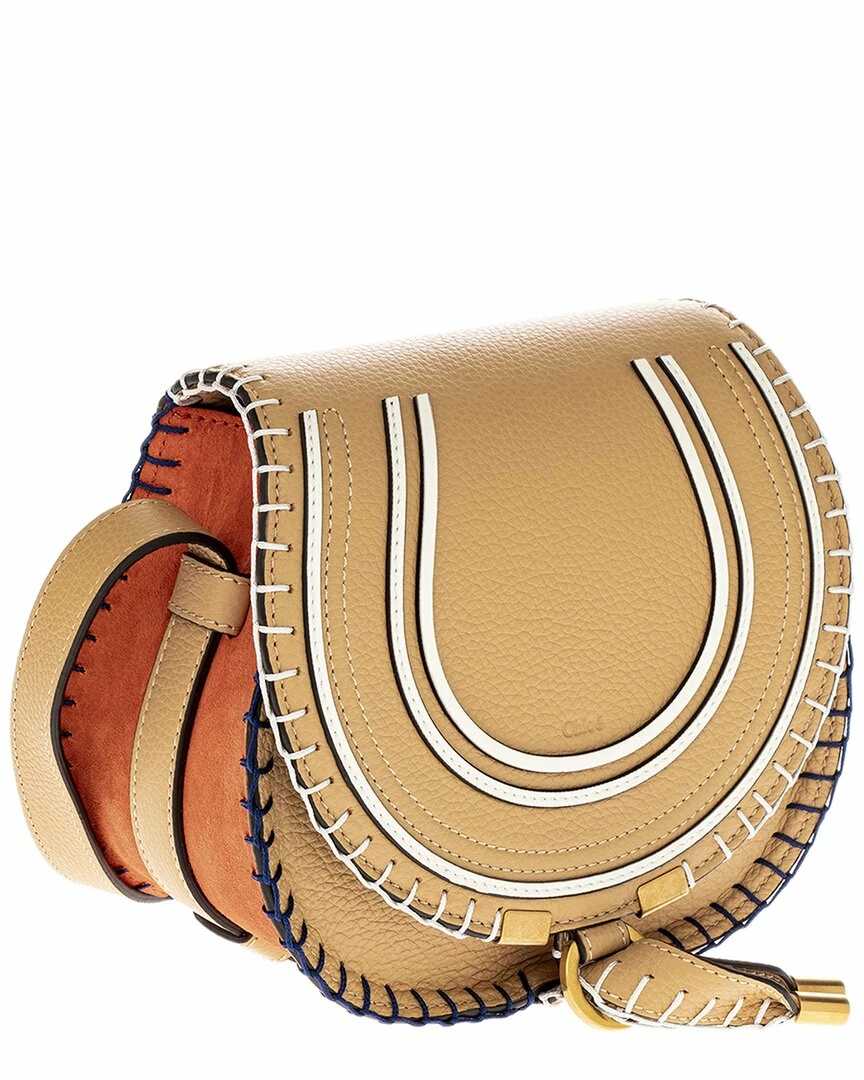 Chloé Marcie Leather Saddle Bag Women Shoulder Bags - Image 2