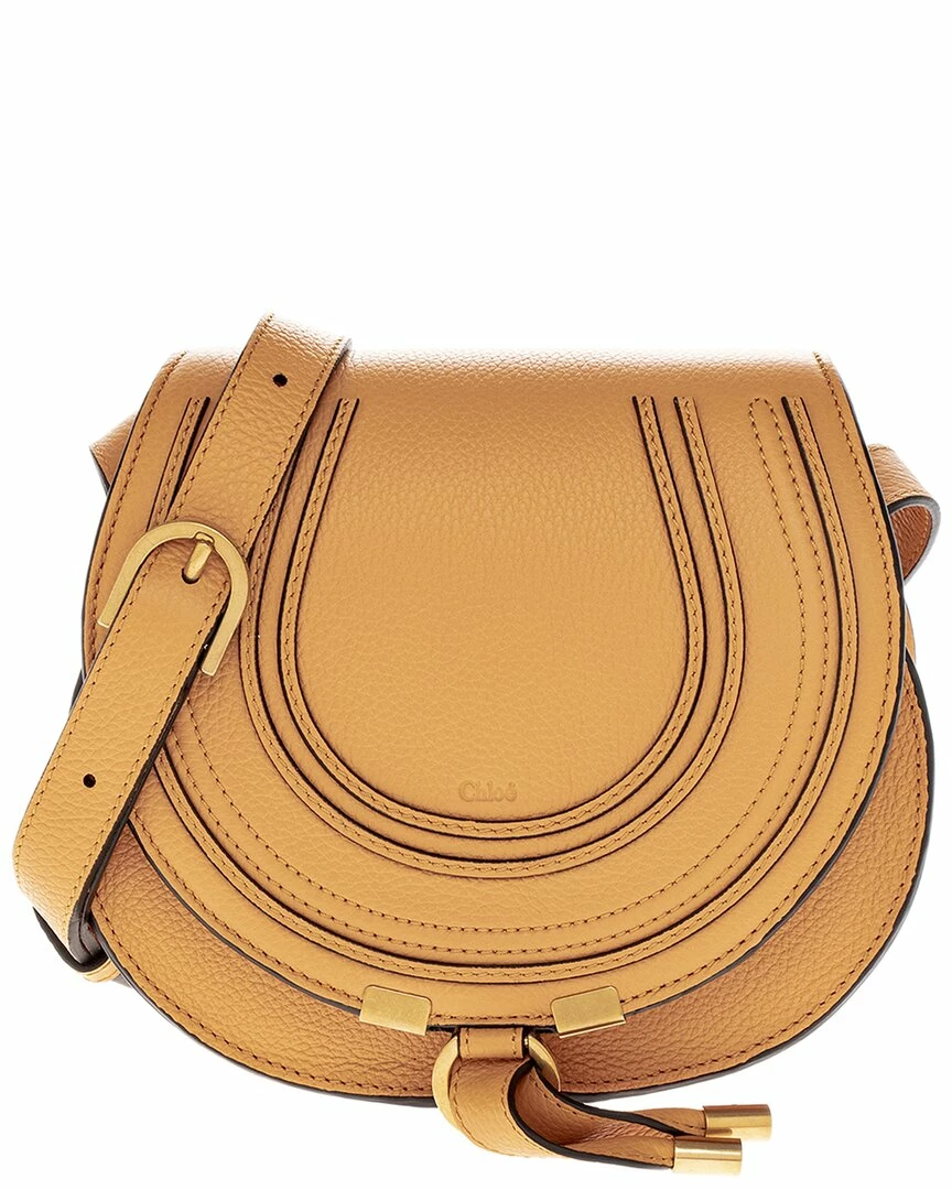 Chloé Marcie Small Leather Saddle Bag Women Shoulder Bags