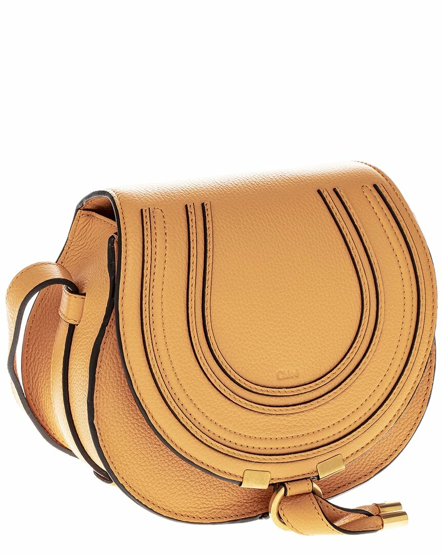 Chloé Marcie Small Leather Saddle Bag Women Shoulder Bags - Image 2