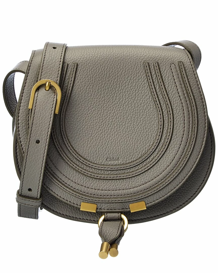 Chloé Marcie Small Leather Saddle Bag Women Shoulder Bags