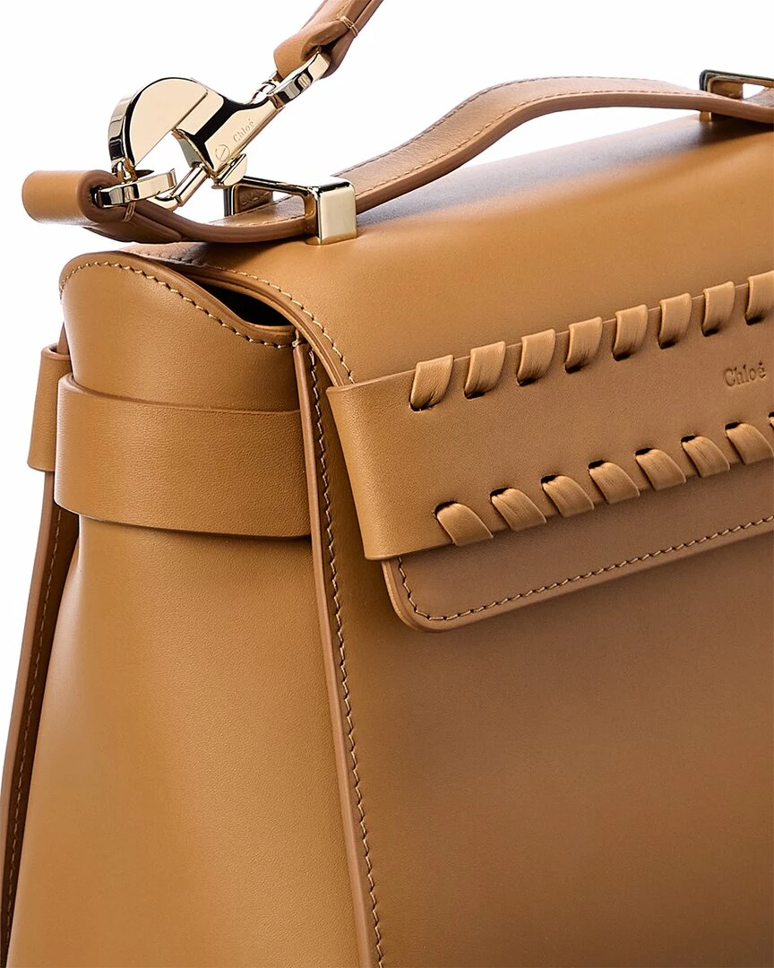 Chloé Nacha Leather Shoulder Bag Women Shoulder Bags - Image 3