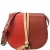Chloé Alphabet Mini Leather Saddle Bag Women Shoulder Bags