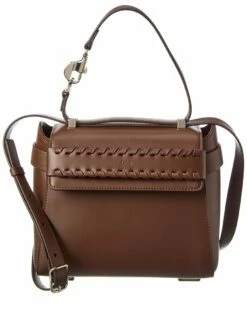 Chloé Nacha Leather Shoulder Bag Women Shoulder Bags