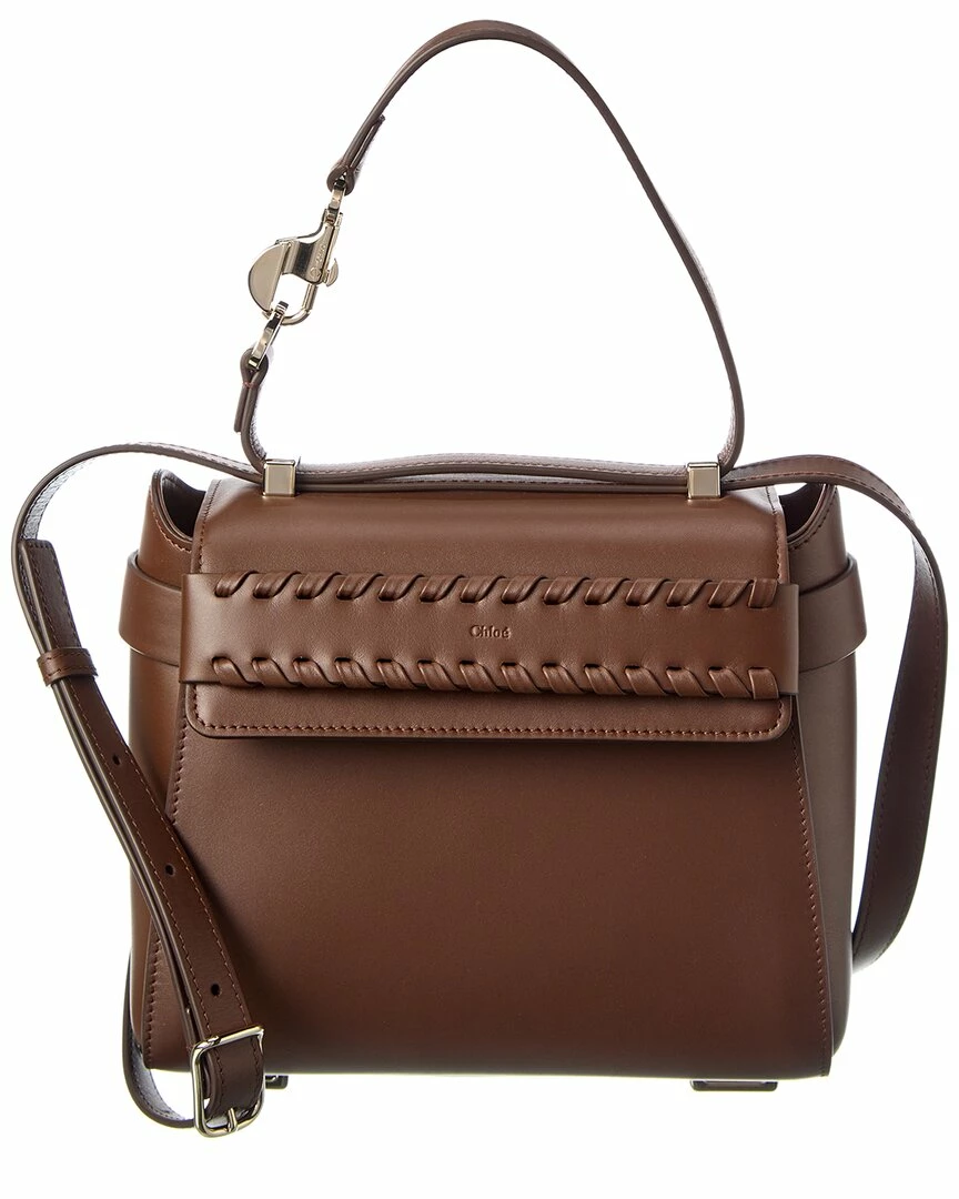 Chloé Nacha Leather Shoulder Bag Women Shoulder Bags
