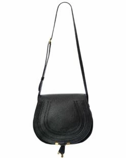 Chloé Marcie Medium Leather Saddle Bag Women Shoulder Bags