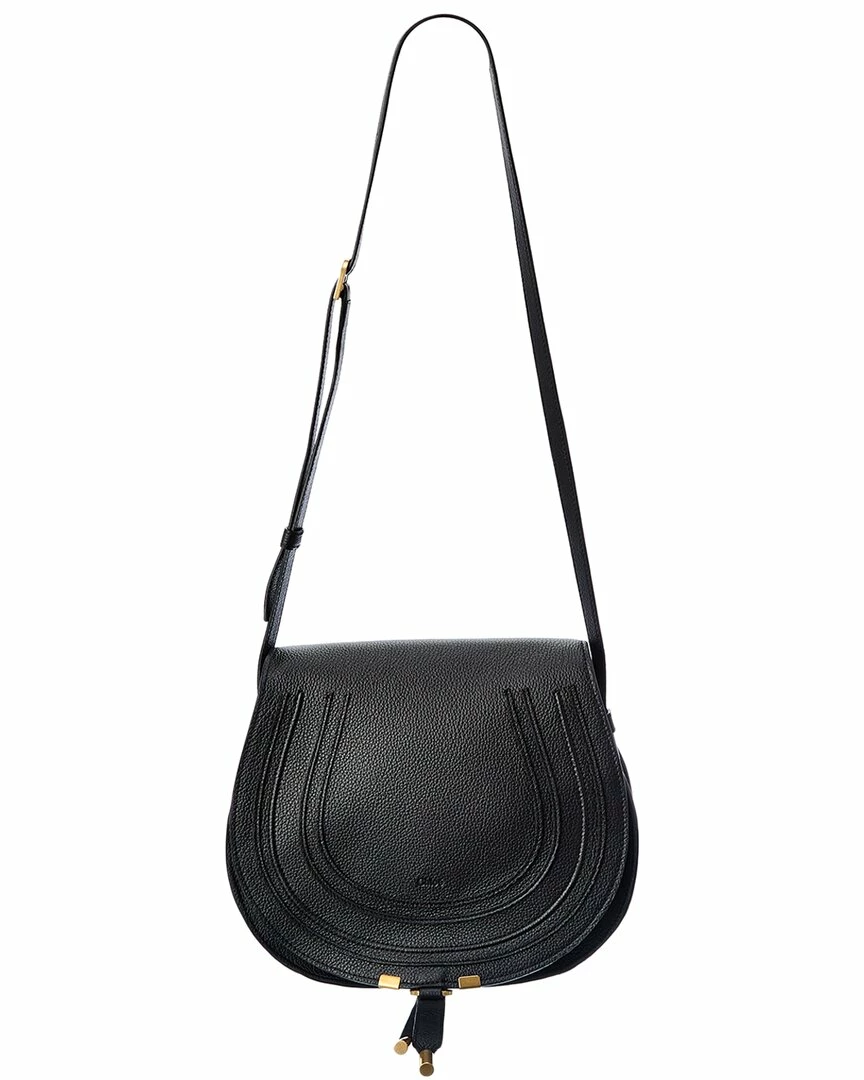Chloé Marcie Medium Leather Saddle Bag Women Shoulder Bags