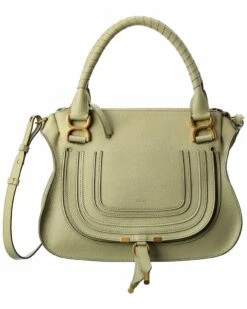 Chloé Marcie Medium Leather Satchel Women Satchels & Top Handles