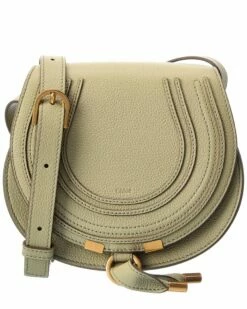 Chloé Marcie Small Leather Saddle Bag Women Shoulder Bags